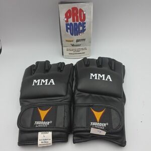 Pro Force Thunder Fingerless Padded Gloves Size Sparing Gloves MMA youth  Large